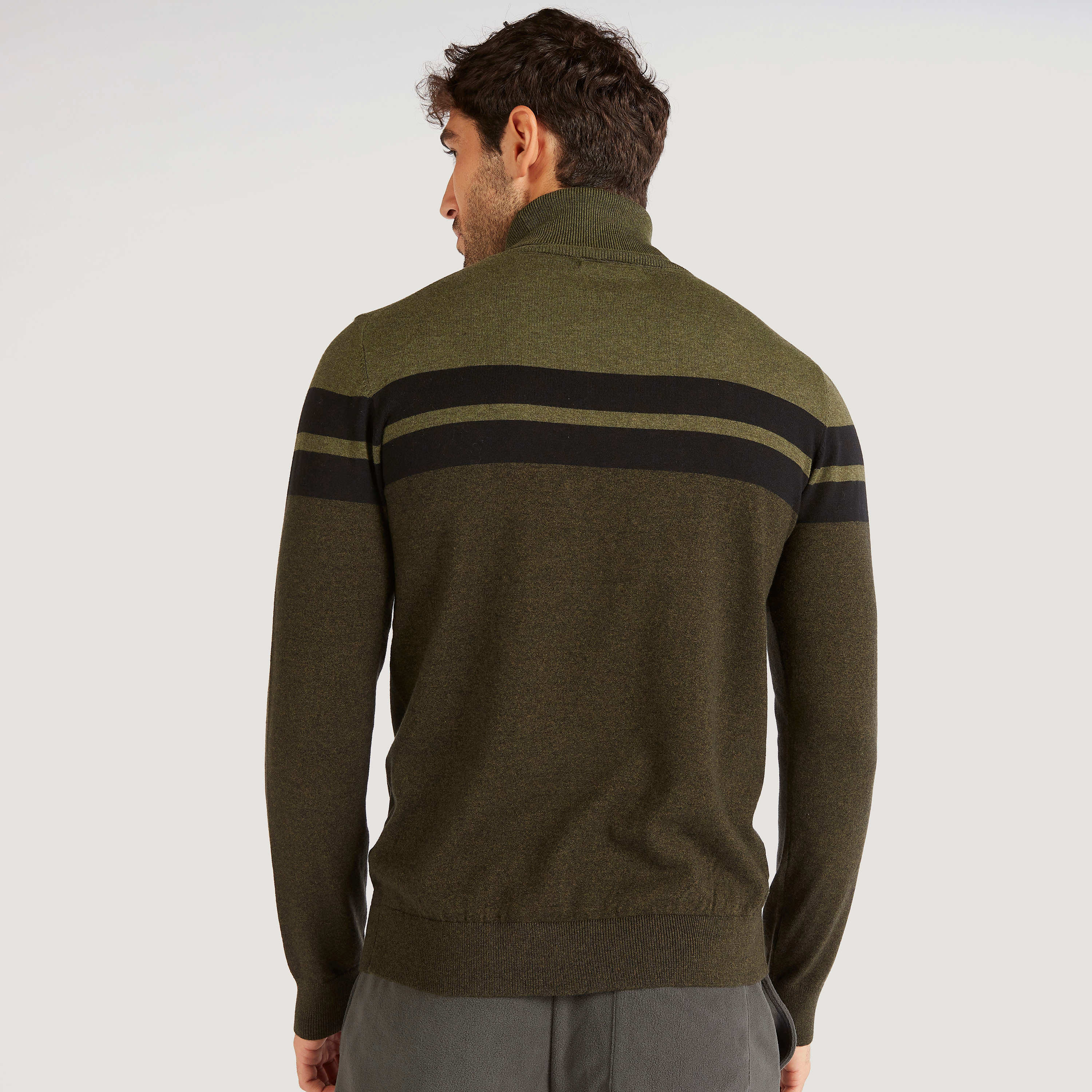 Solid Turtle Neck Sweater with Long Sleeves-men-clothing-sweatersandpullovers-image-4