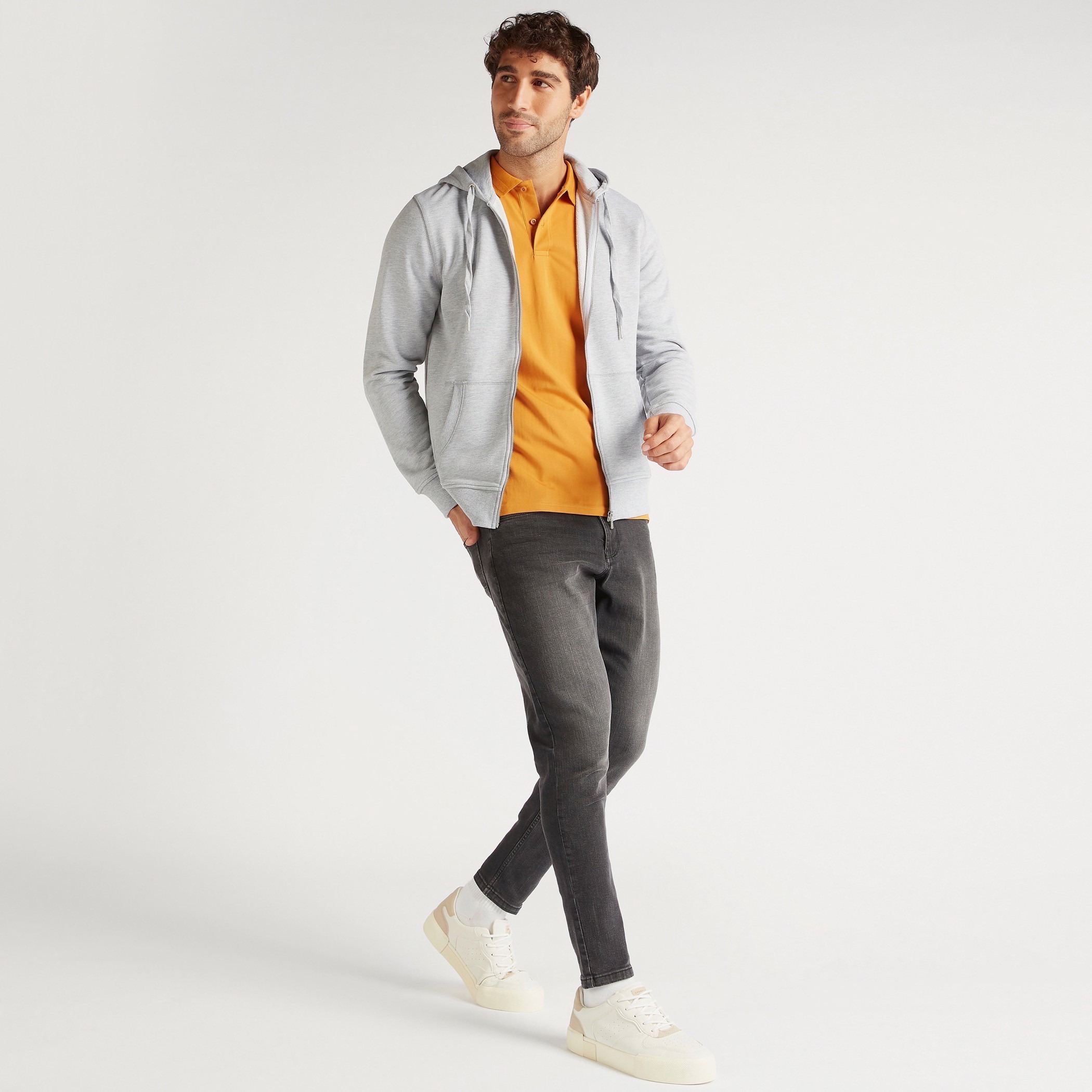 Solid Polo T-shirt with Short Sleeves-men-clothing-tshirtsandpolos-polos-image-2