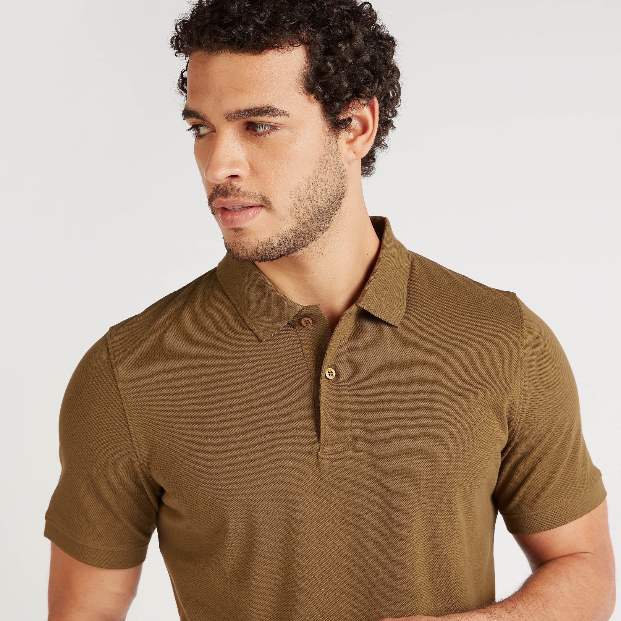 Solid Polo T-shirt with Short Sleeves-men-clothing-tshirtsandpolos-polos-image-3