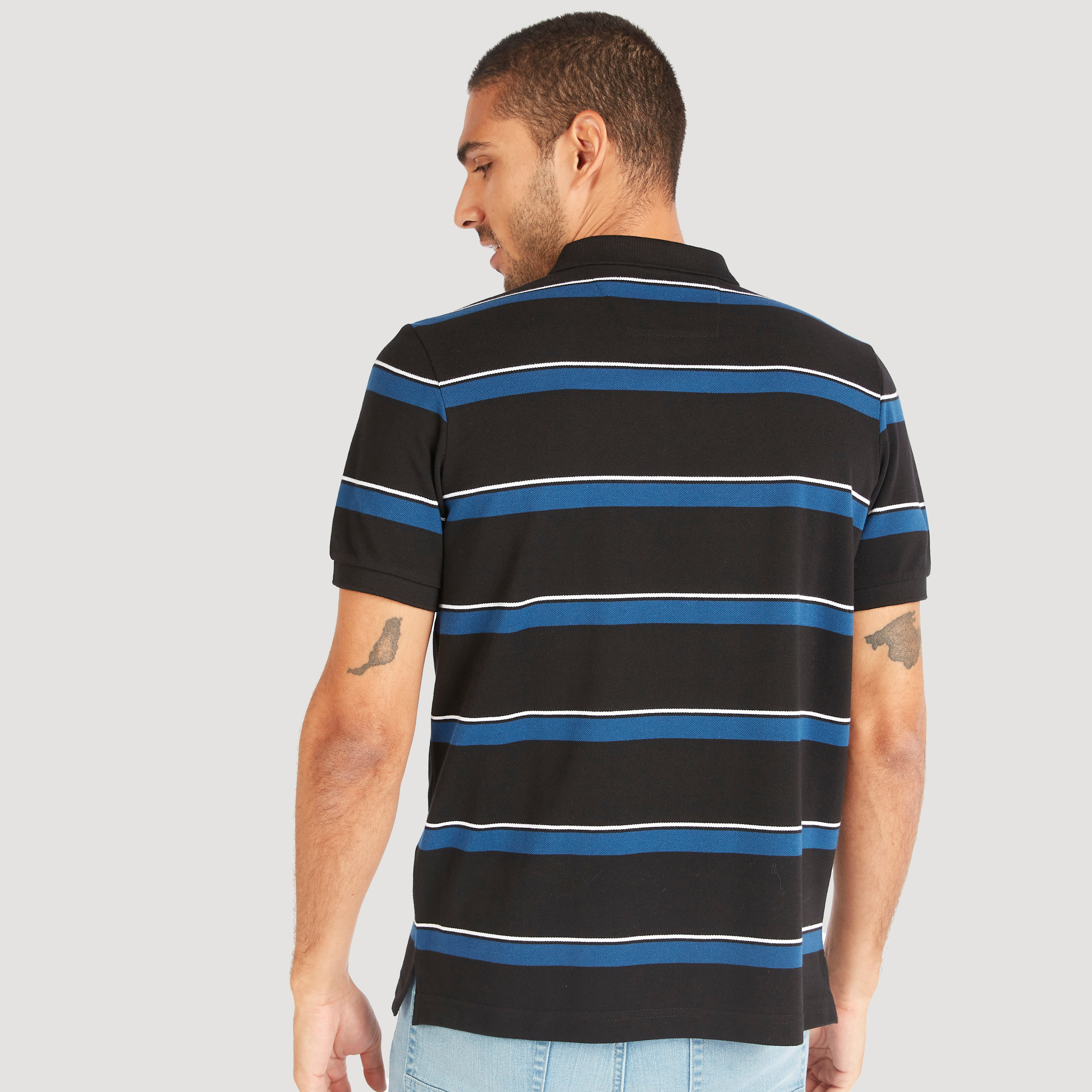 تيشيرت بولو مخطّط بأكمام قصيرة-men-clothing-tshirtsandpolos-polos-image-4