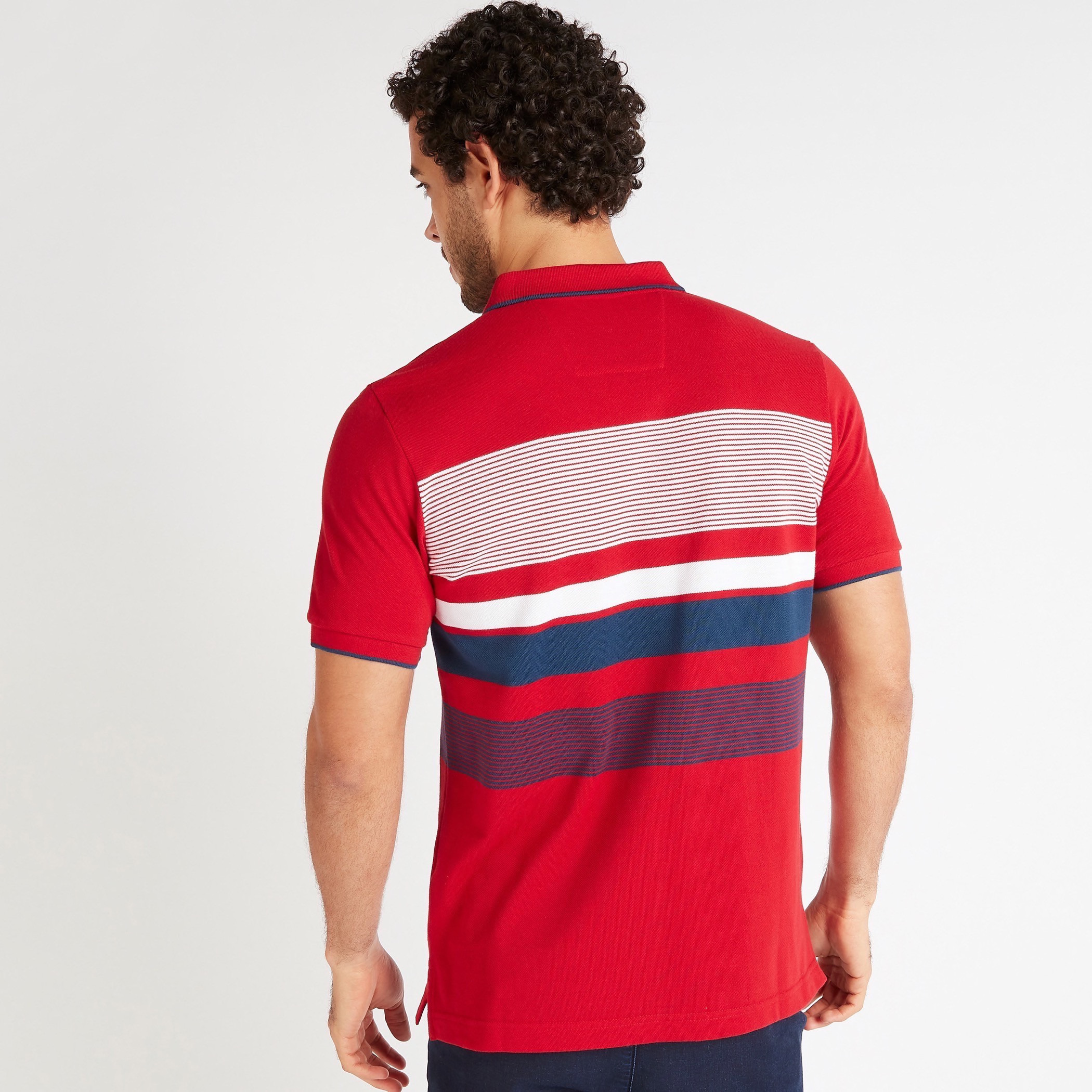 تيشيرت بولو مخطّط بأكمام قصيرة-men-clothing-tshirtsandpolos-polos-image-4