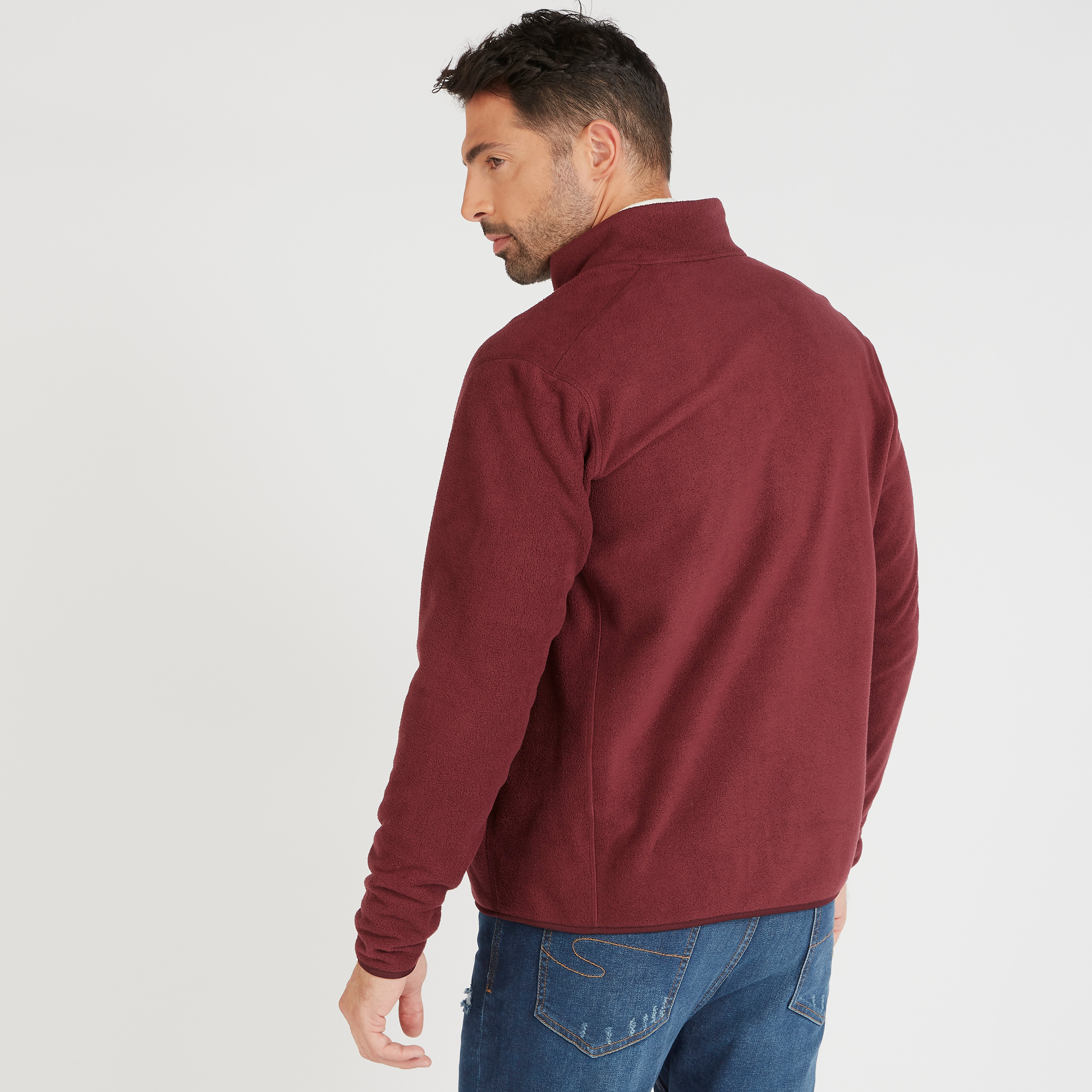 Textured Jacket with Zip Closure and Pockets-men-clothing-jacketsandblazers-jackets-image-4