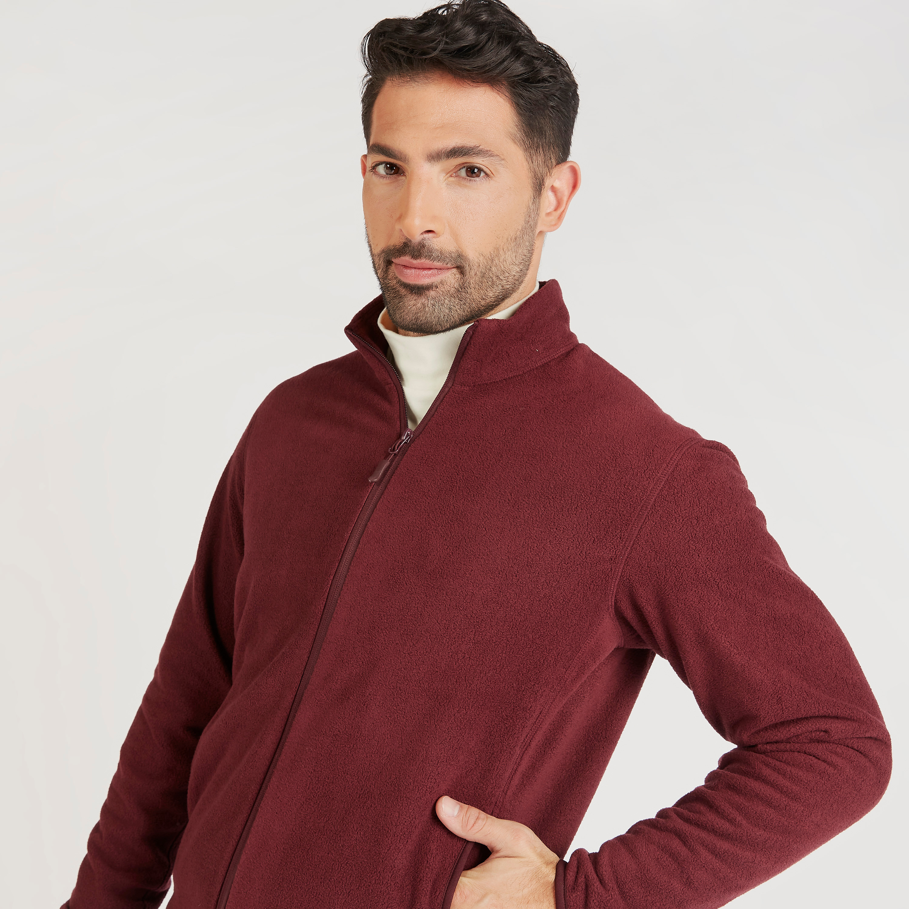 Textured Jacket with Zip Closure and Pockets-men-clothing-jacketsandblazers-jackets-image-5