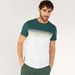 Ombre Crew Neck T-shirt with Short Sleeves-T Shirts-thumbnailMobile-2