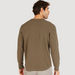Textured Crew Neck T-shirt with Long Sleeves-T Shirts-thumbnailMobile-3