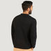 Textured Henley Neck T-shirt with Long Sleeves-T Shirts-thumbnailMobile-3