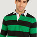 Striped Collared T-shirt with Long Sleeves-T Shirts-thumbnailMobile-2