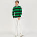 Striped Collared T-shirt with Long Sleeves-T Shirts-thumbnailMobile-4