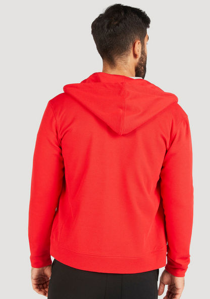Solid Sweatshirt with Hood and Zip Closure-Sweatshirts-image-3