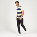 Striped Polo T-shirt with Short Sleeves-Polos-thumbnail-2