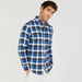 Checked Shirt with Long Sleeves and Button Closure-Shirts-thumbnailMobile-0