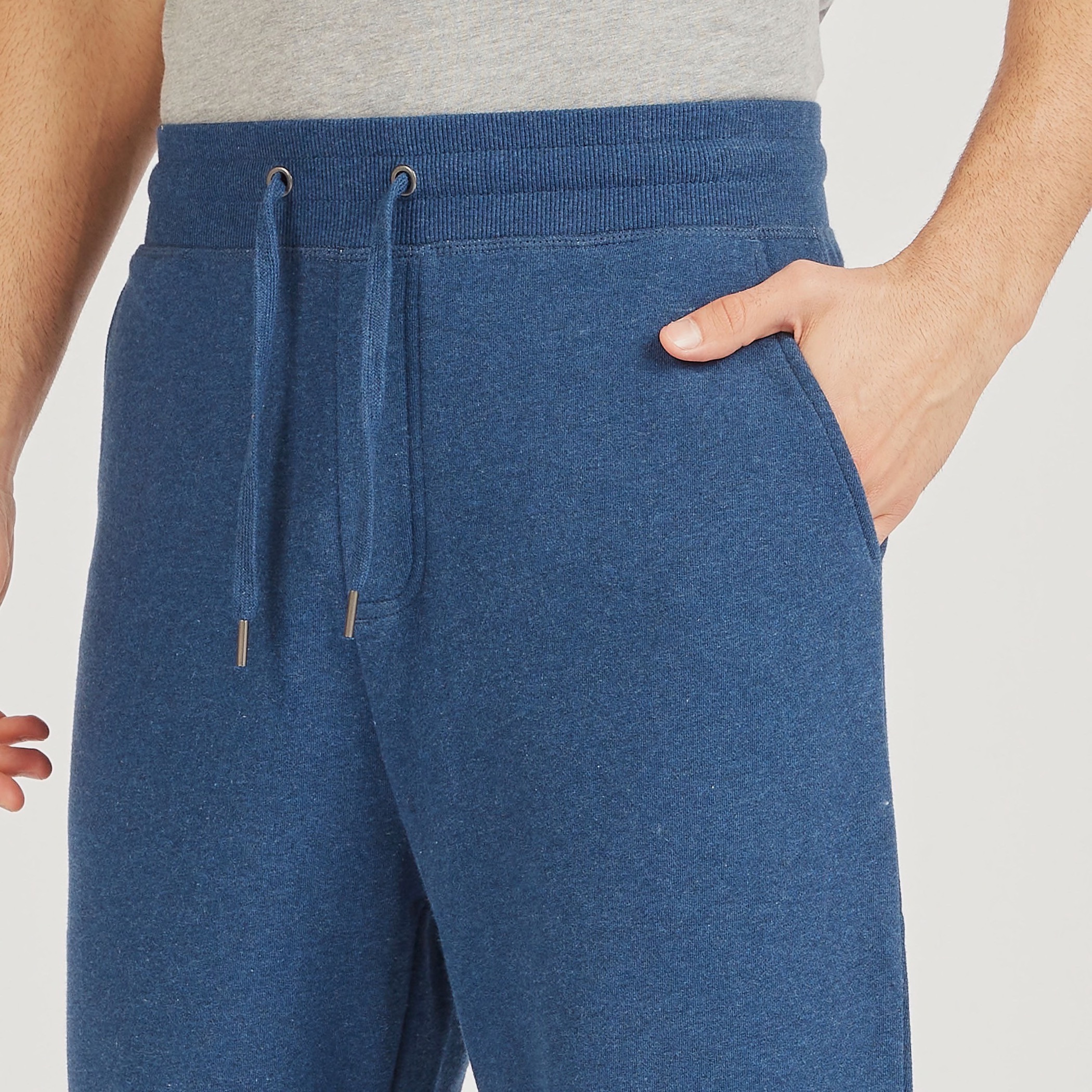 بنطلون رياضي سادة بجيوب ورباط إغلاق-men-clothing-bottoms-joggers-image-23