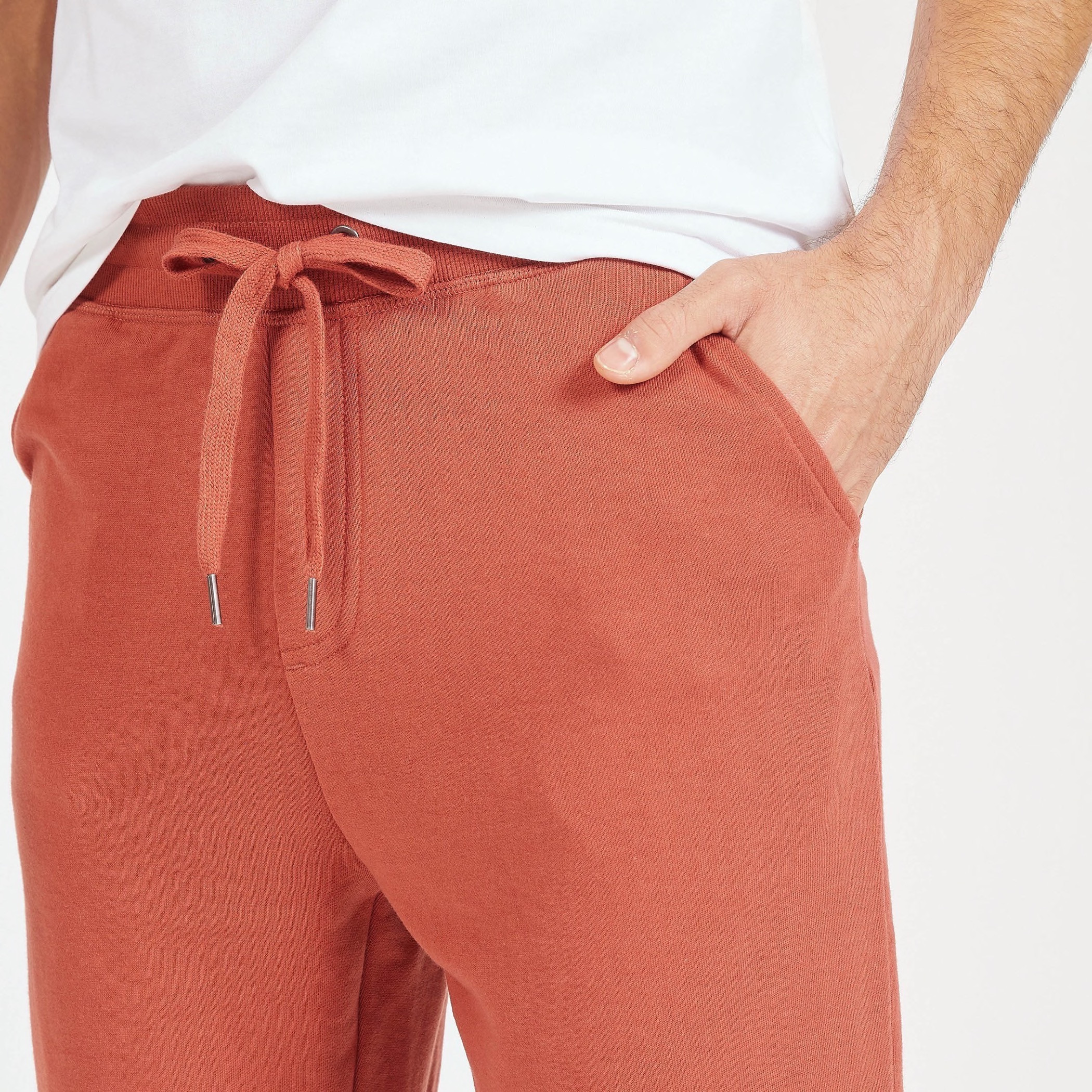 بنطلون رياضي سادة بجيوب ورباط إغلاق-men-clothing-bottoms-joggers-image-19