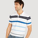 Striped Polo T-shirt with Short Sleeves-Polos-thumbnail-2