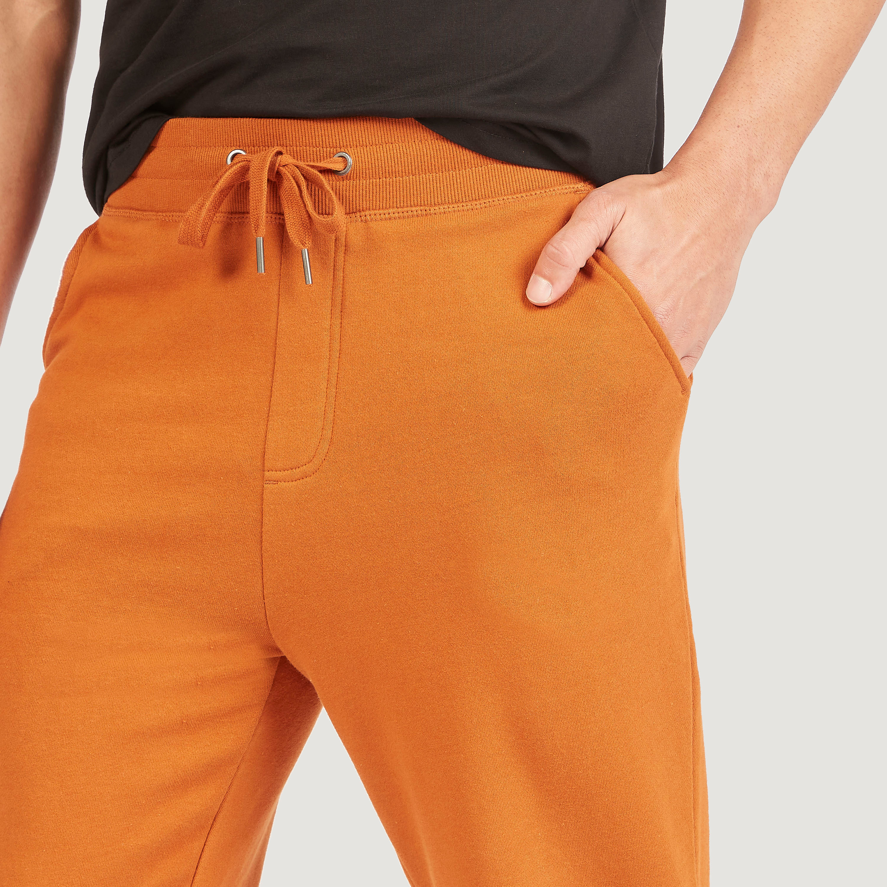 بنطلون رياضي سادة بجيوب ورباط إغلاق-men-clothing-bottoms-joggers-image-31