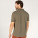 Solid Polo T-shirt with Short Sleeves and Button Closure-Polos-thumbnailMobile-4