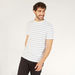 Striped T-shirt with Round Neck and Short Sleeves-T Shirts-thumbnailMobile-0