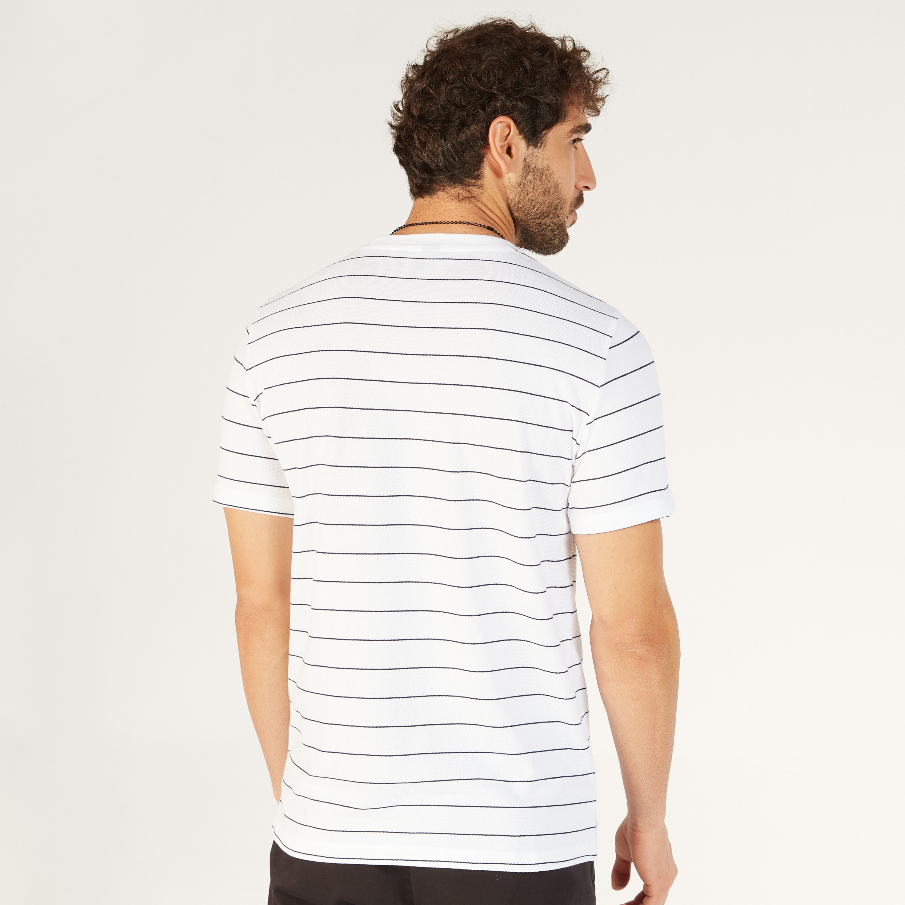 Striped T-shirt with Round Neck and Short Sleeves-men-clothing-tshirtsandpolos-tshirts-image-12