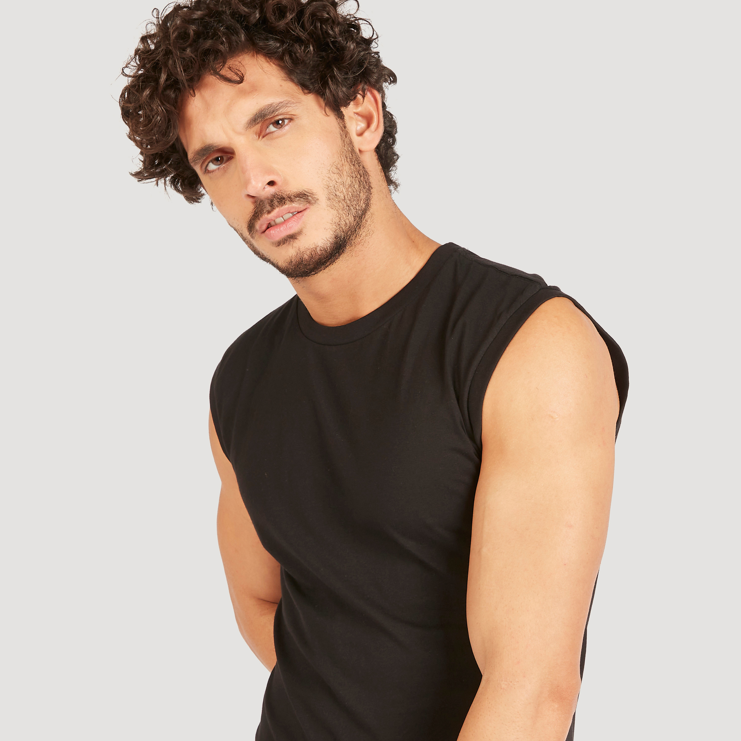Solid Sleeveless Vest with Crew Neck-men-clothing-tshirtsandpolos-vests-image-8