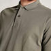 Solid Polo T-shirt with Short Sleeves and Button Closure-Polos-thumbnail-2