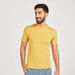 Solid T-shirt with Short Sleeves and Crew Neck-T Shirts-thumbnail-0