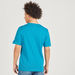 Graphic Print Crew Neck T-shirt with Short Sleeves-T Shirts-thumbnail-3