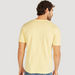 Solid V-neck T-shirt with Short Sleeves-T Shirts-thumbnail-3