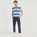 Striped Polo T-shirt with Short Sleeves-Polos-thumbnail-1