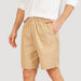 Solid Shorts with Elasticated Waistband and Pockets-Shorts-thumbnail-2