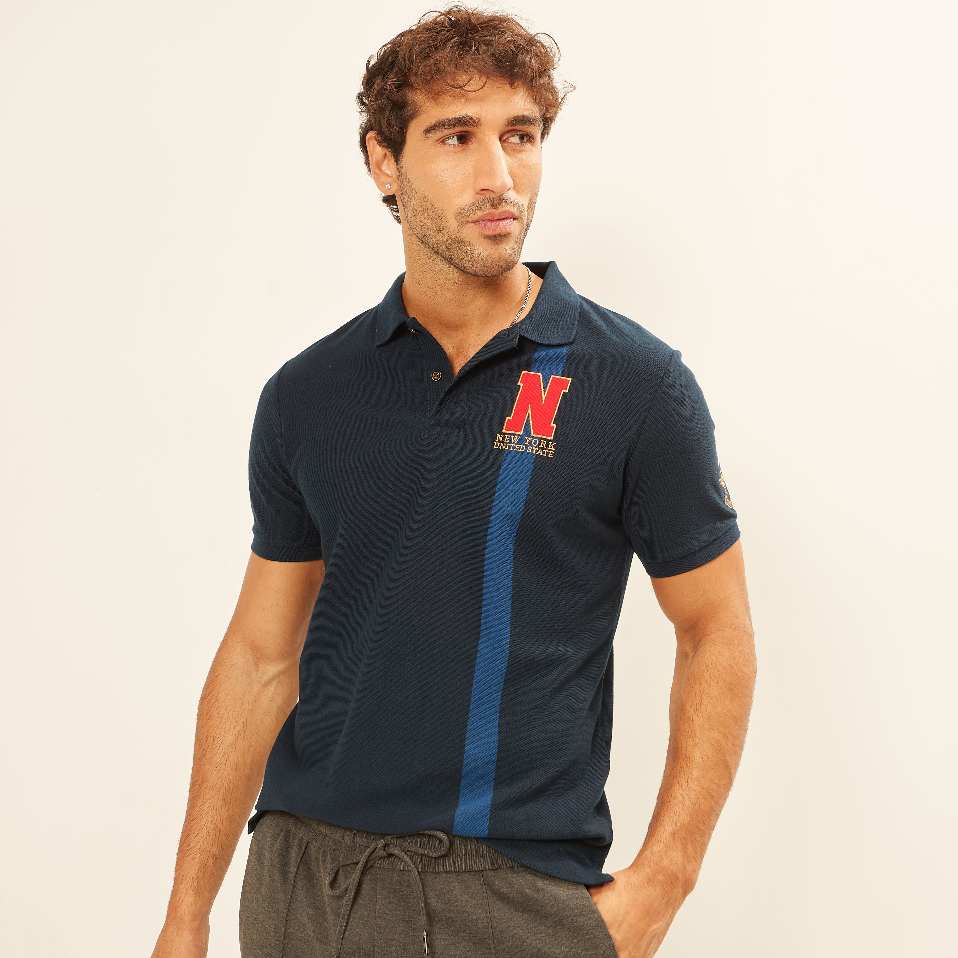 تيشيرت بولو بطبعات وأكمام قصيرة-men-clothing-tshirtsandpolos-polos-image-1