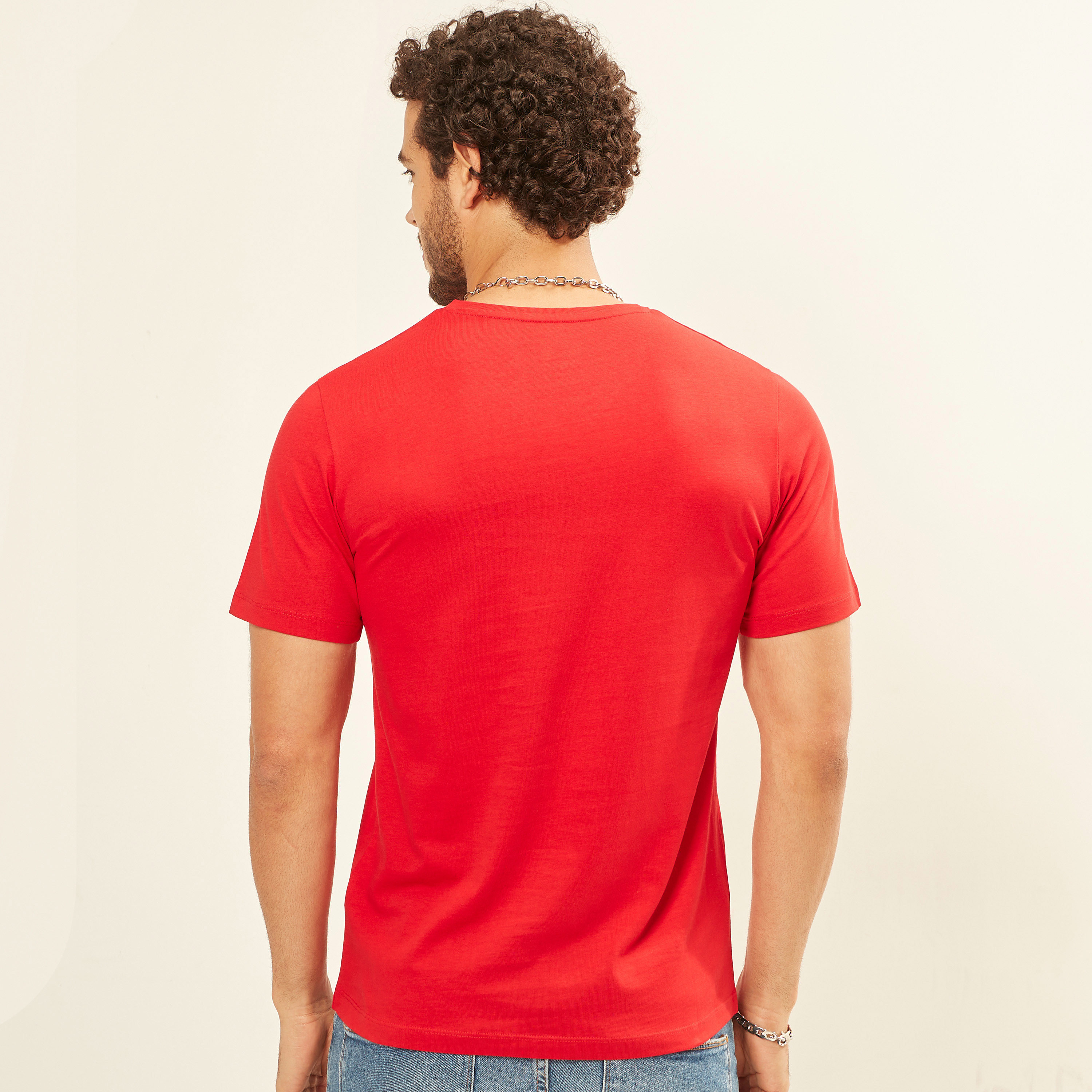 تيشيرت سادة بياقة V وأكمام قصيرة-men-clothing-tshirtsandpolos-tshirts-image-5