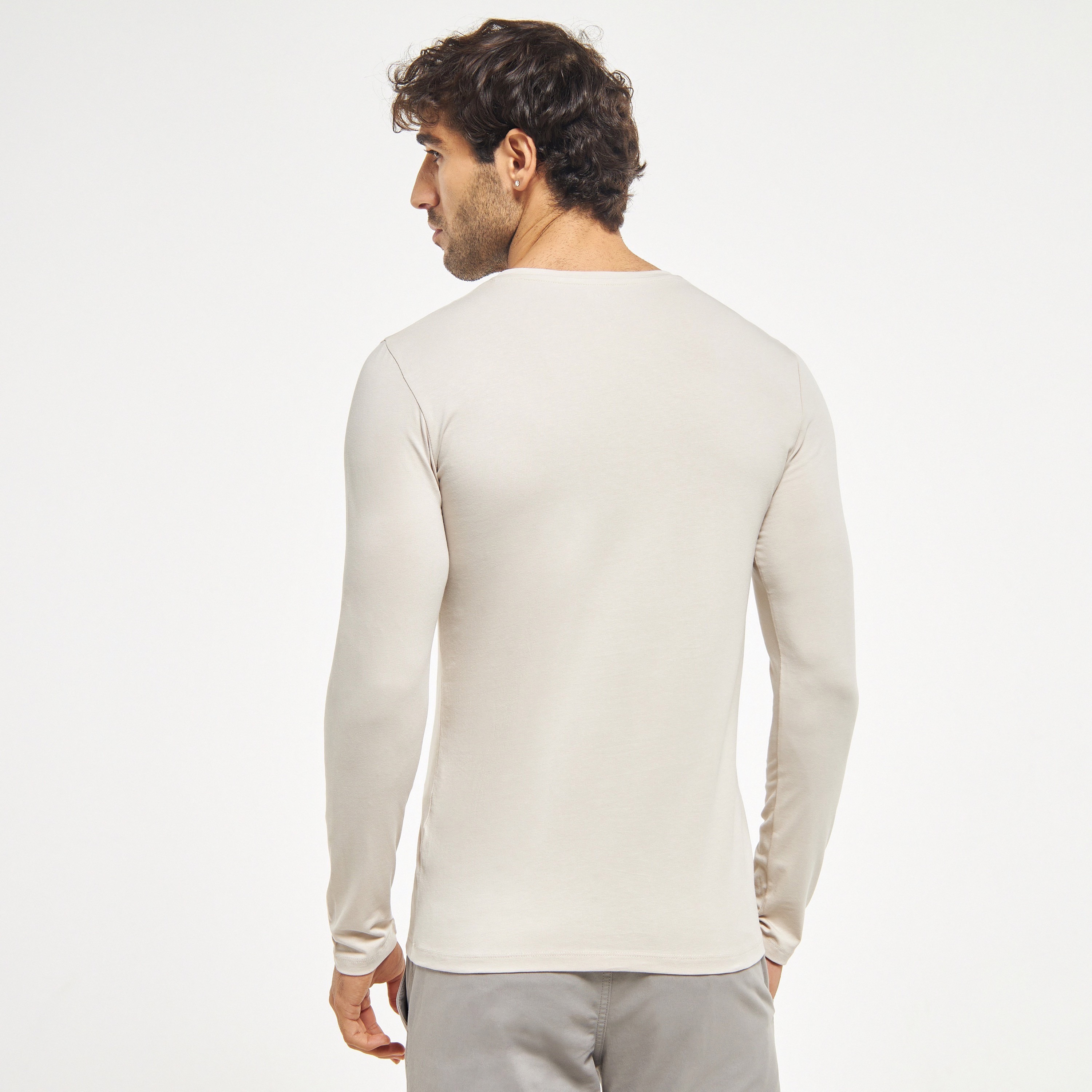 Solid Crew Neck T-shirt with Long Sleeves-men-clothing-tshirtsandpolos-tshirts-image-11
