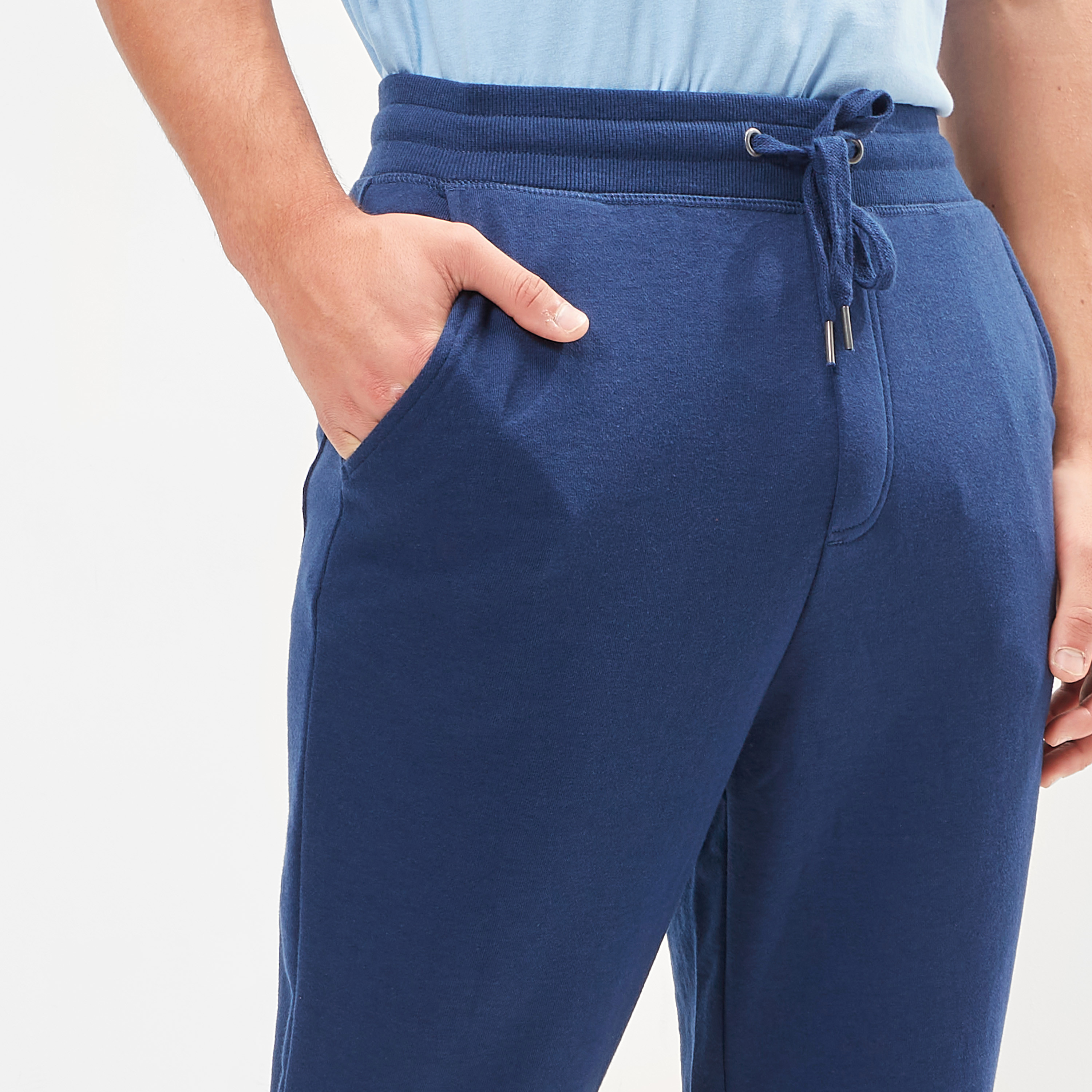 Solid Joggers with Drawstring Closure and Pockets-men-clothing-bottoms-joggers-image-3