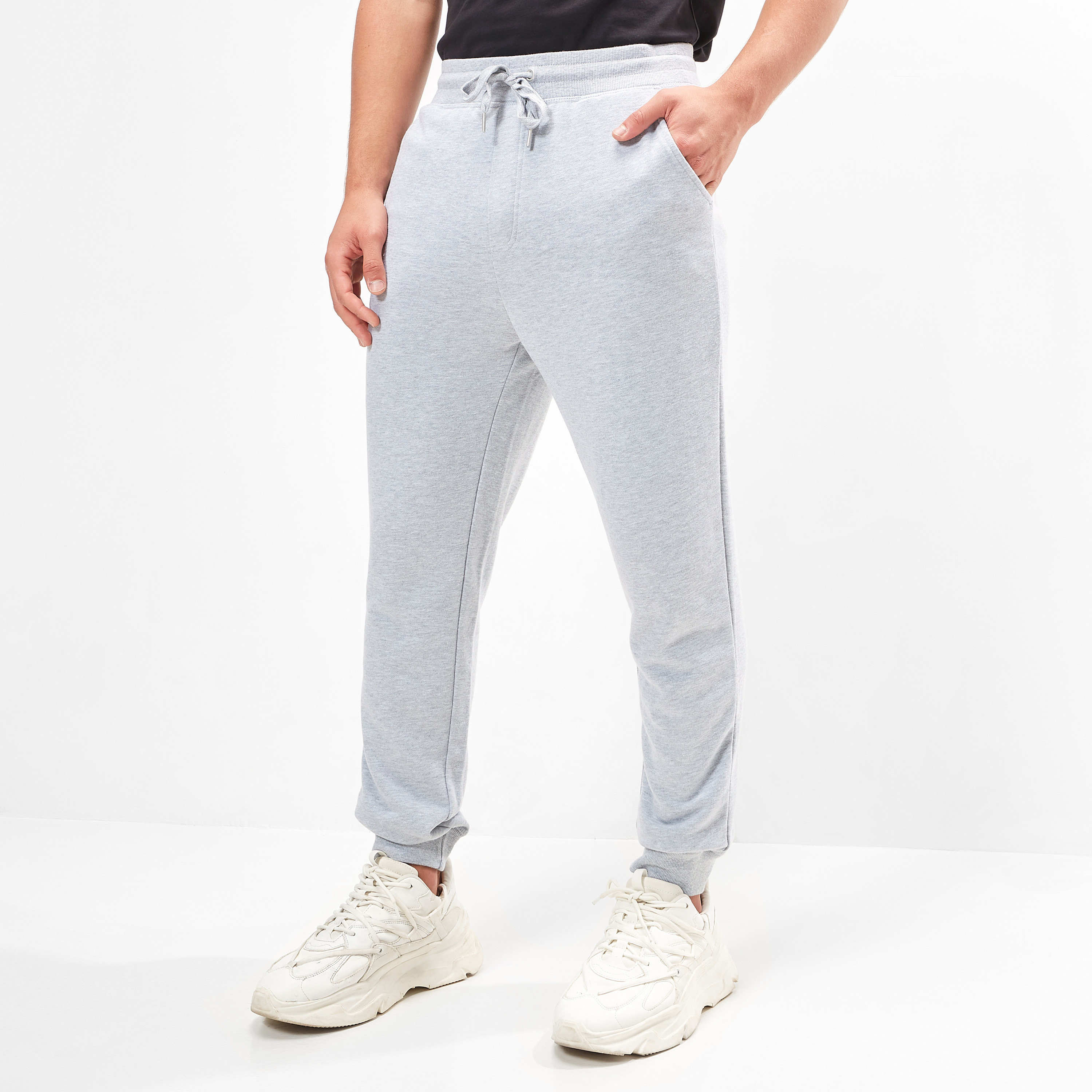 Solid Joggers with Drawstring Closure and Pockets-men-clothing-bottoms-joggers-image-5