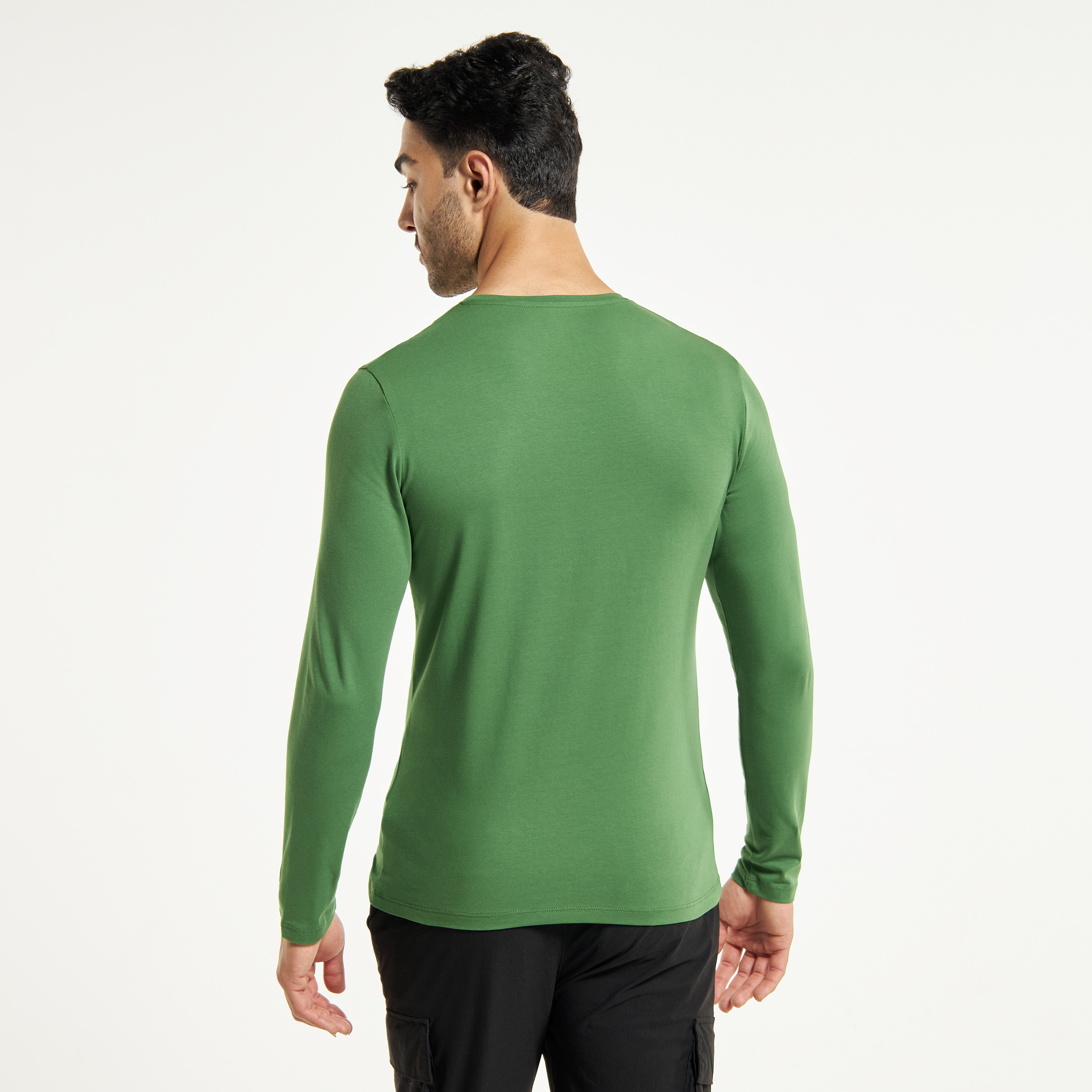 Solid Crew Neck T-shirt with Long Sleeves-men-clothing-tshirtsandpolos-tshirts-image-15