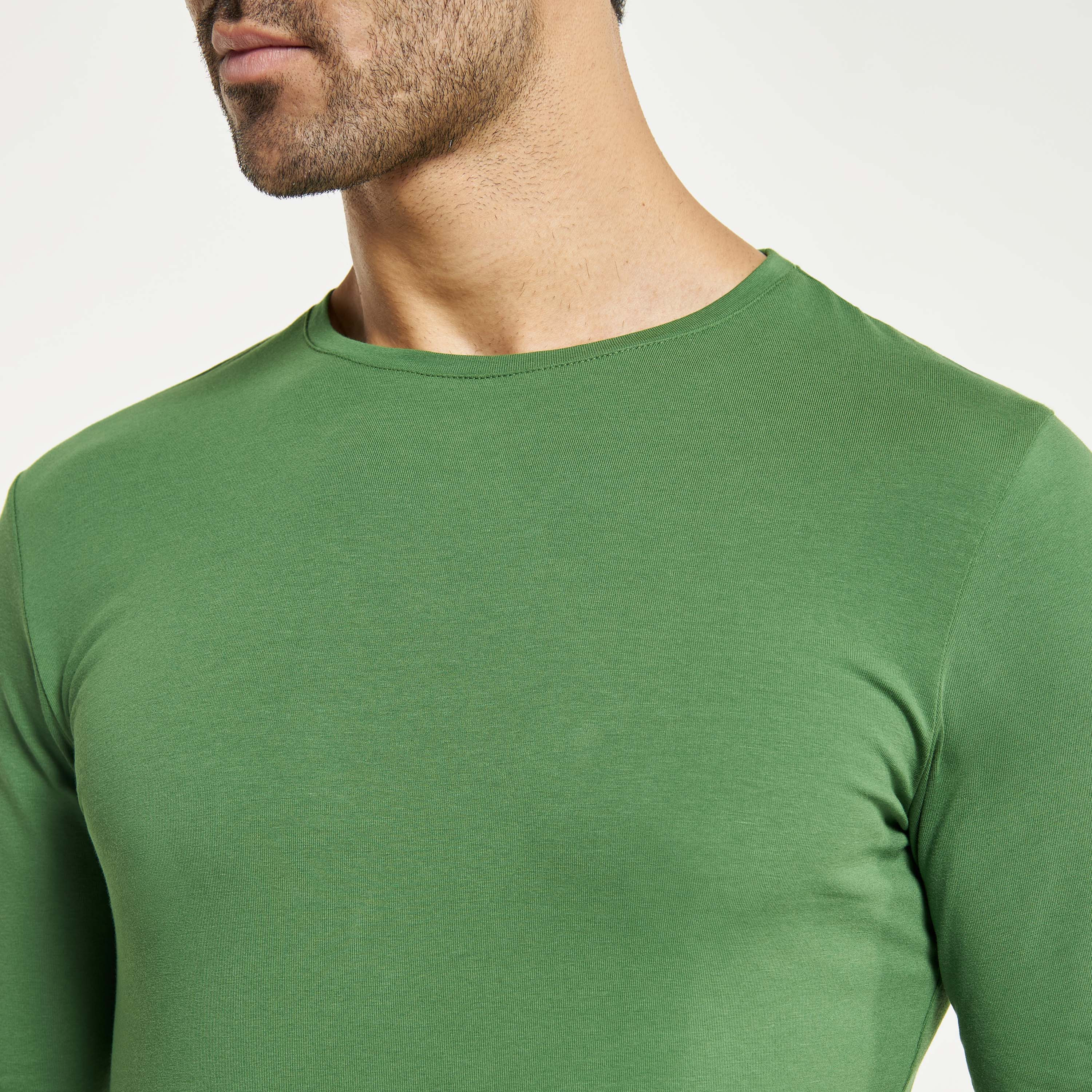 Solid Crew Neck T-shirt with Long Sleeves-men-clothing-tshirtsandpolos-tshirts-image-16