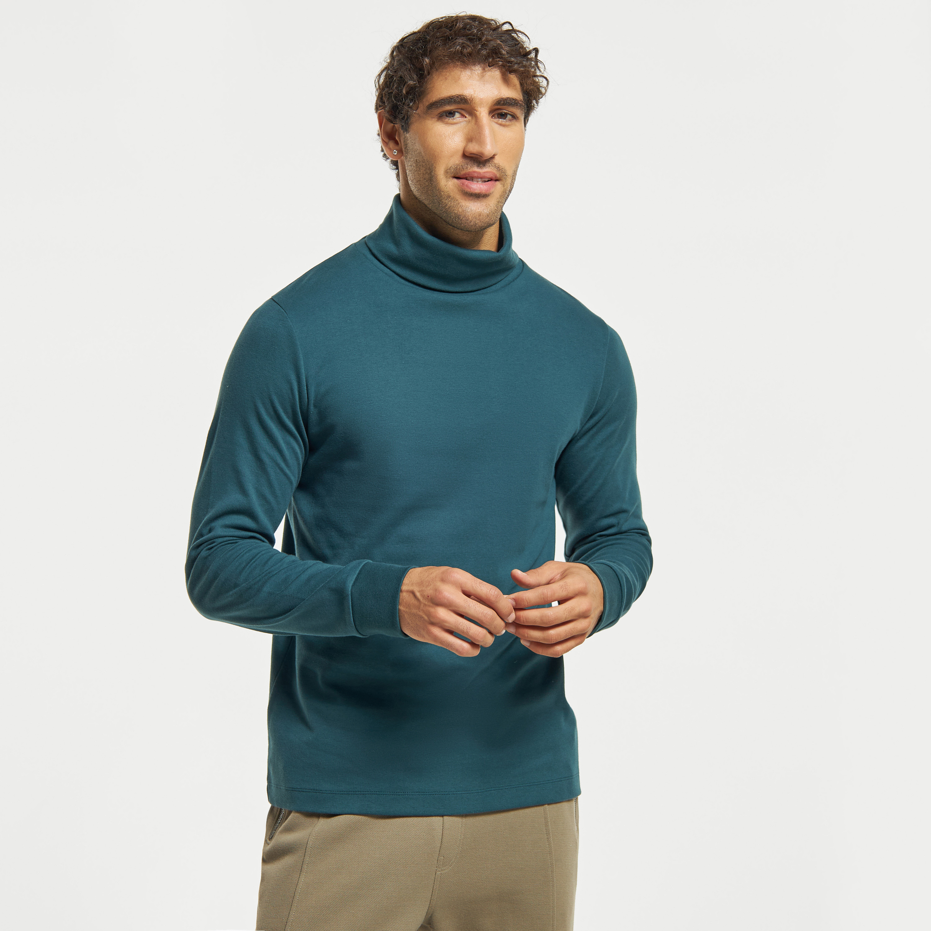 One sleeve clearance turtleneck