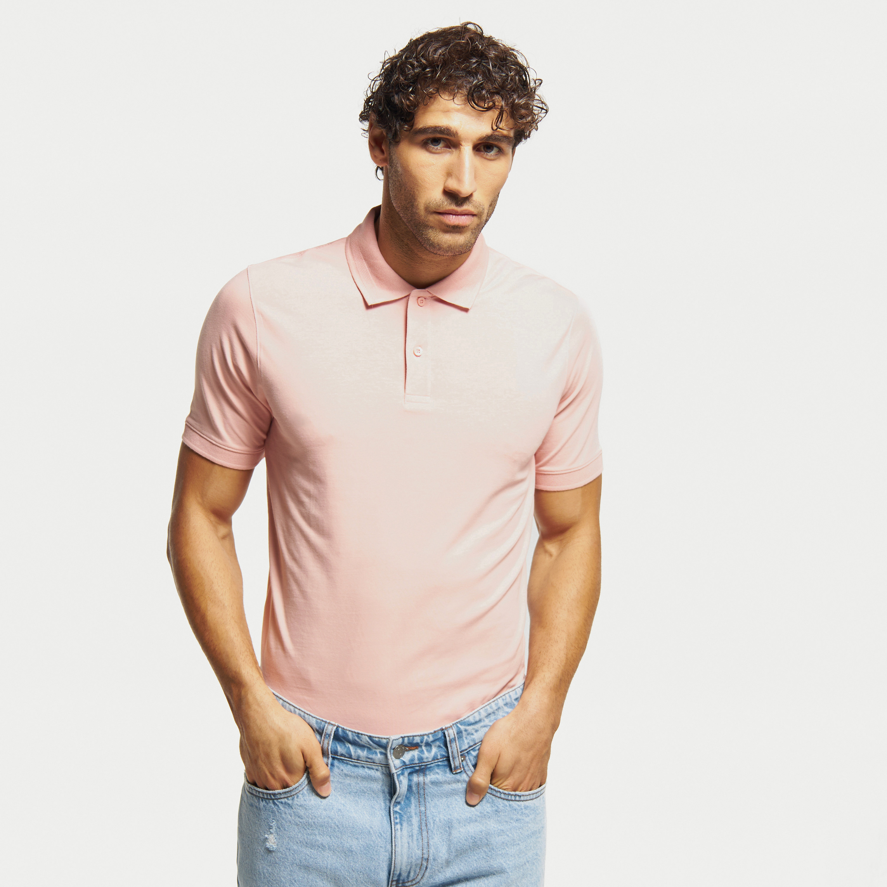 Polo shirts store with tight sleeves