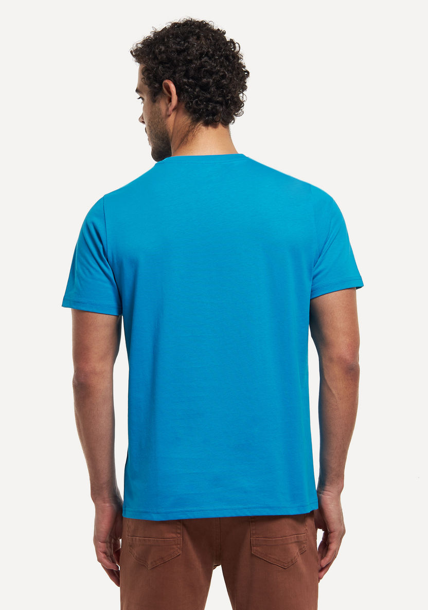 Buy Solid T-shirt with Short Sleeves and Crew Neck | Splash UAE