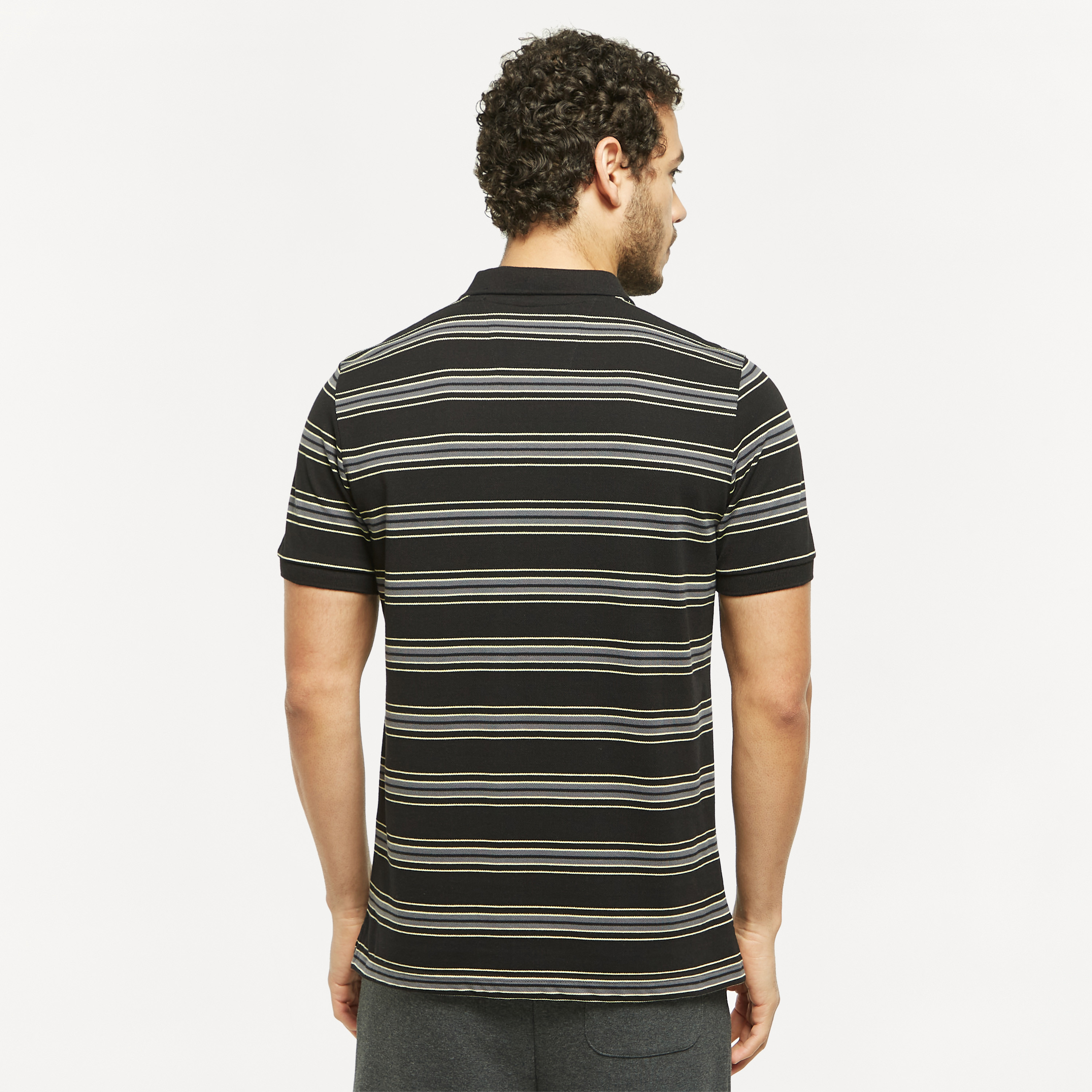 Striped Polo T-shirt with Short Sleeves-men-clothing-tshirtsandpolos-polos-image-7