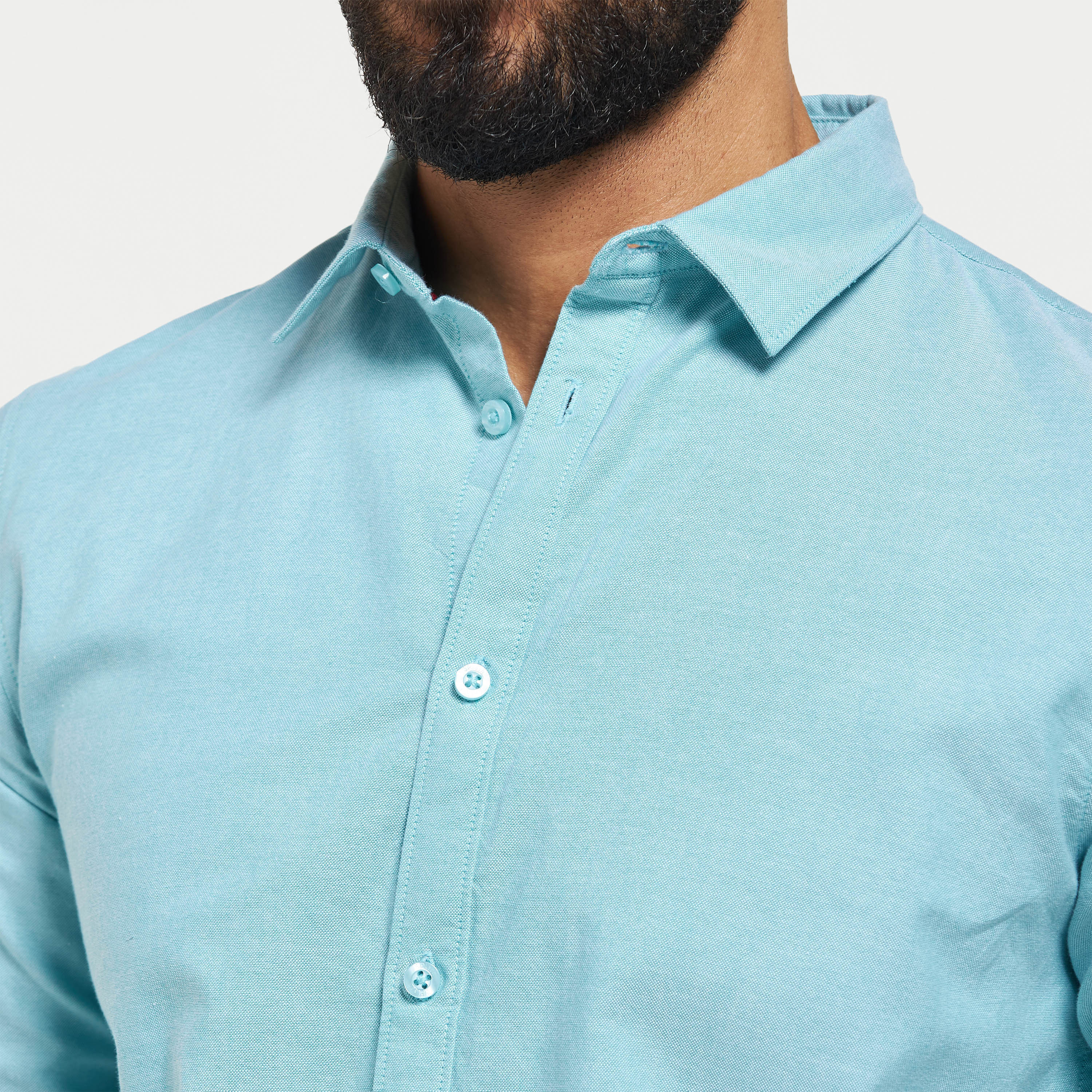 قميص أكسفورد سادة بأكمام طويلة-men-clothing-shirts-image-4