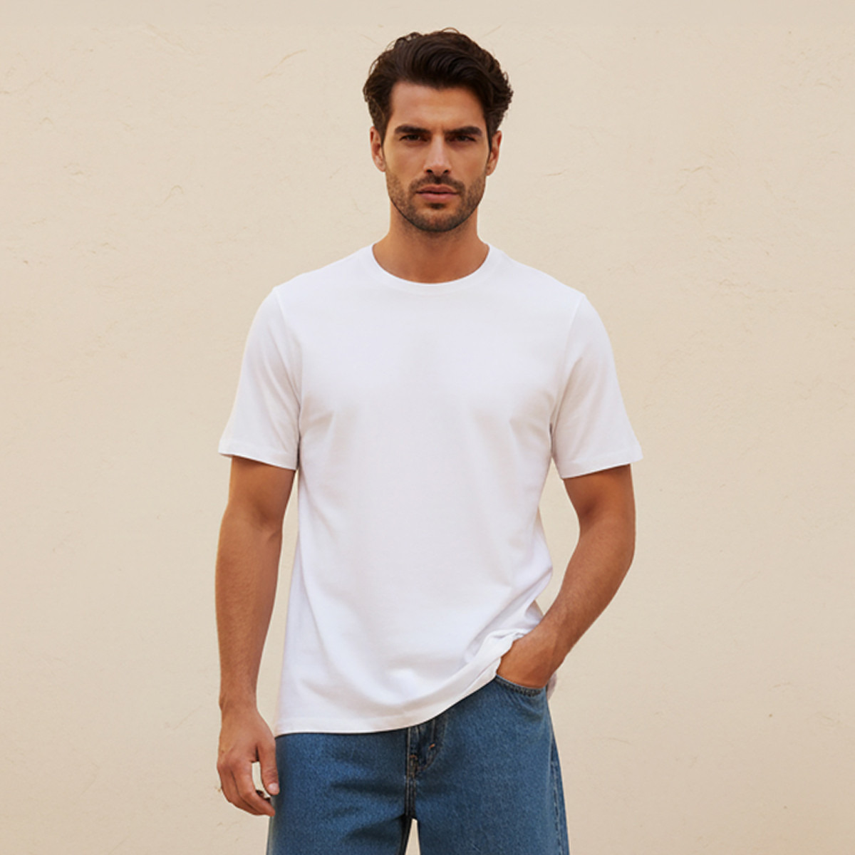 Regular Fit Crew Neck T-shirt with Short Sleeves-PROMO_SP_KW_2FOR4_75_311025-image-1
