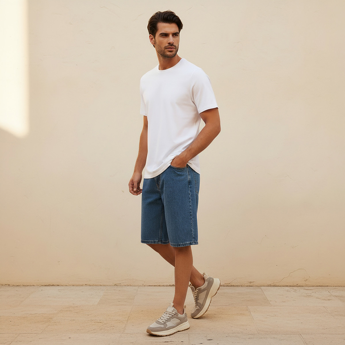 Regular Fit Crew Neck T-shirt with Short Sleeves-PROMO_SP_KW_2FOR4_75_311025-image-3