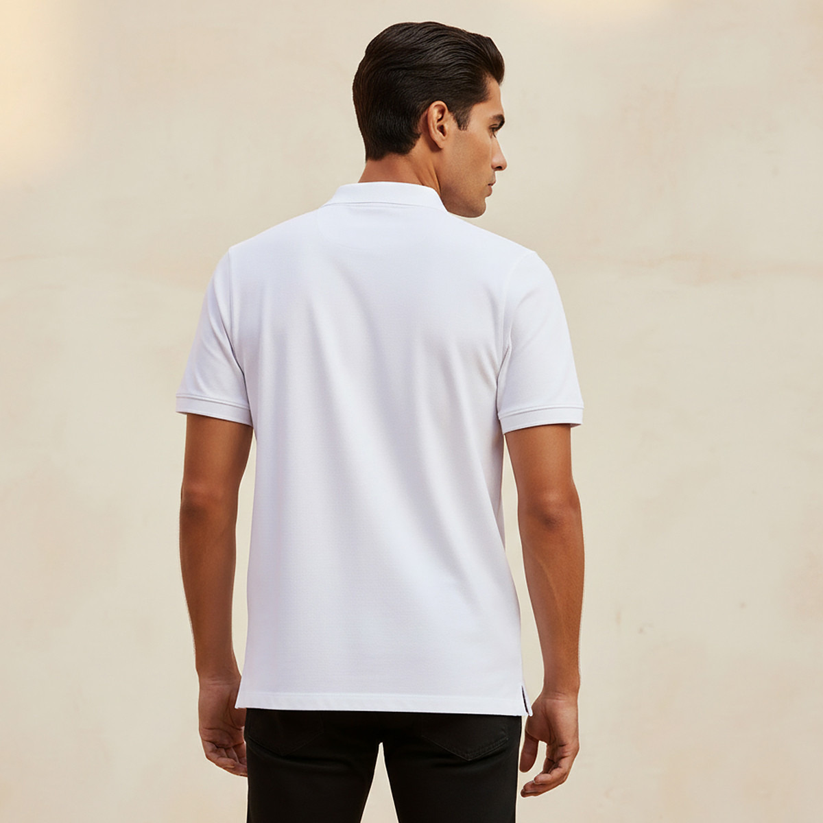Jersey Polo T-shirt with Short Sleeves-men-clothing-tshirtsandpolos-polos-image-4