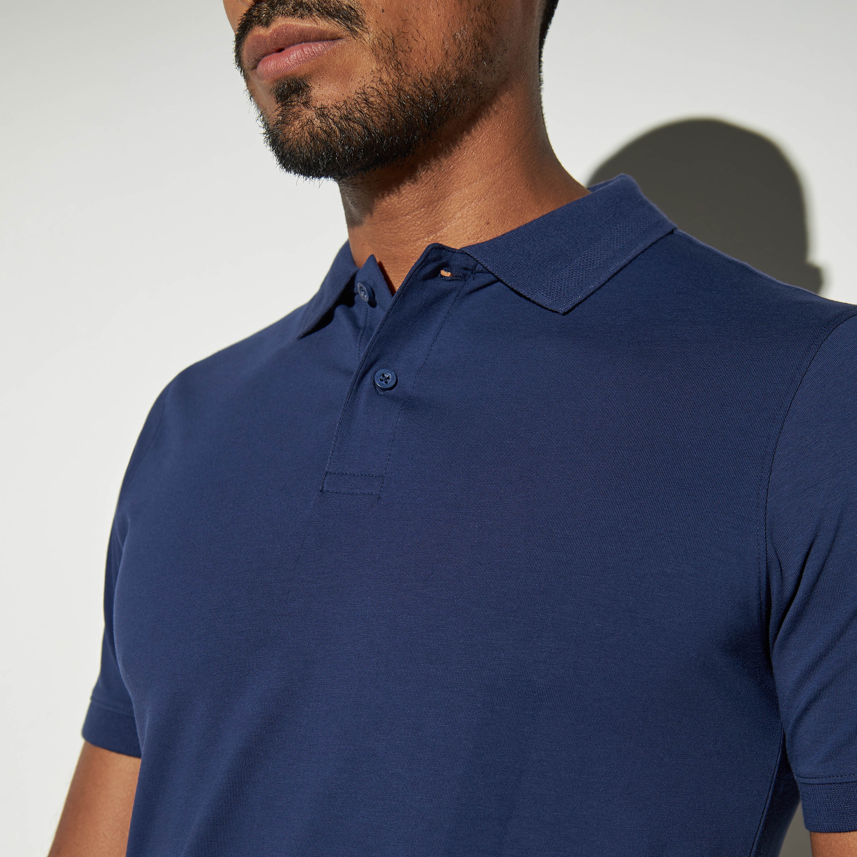 Solid Jersey Polo T-shirt with Short Sleeves-men-clothing-tshirtsandpolos-polos-image-4