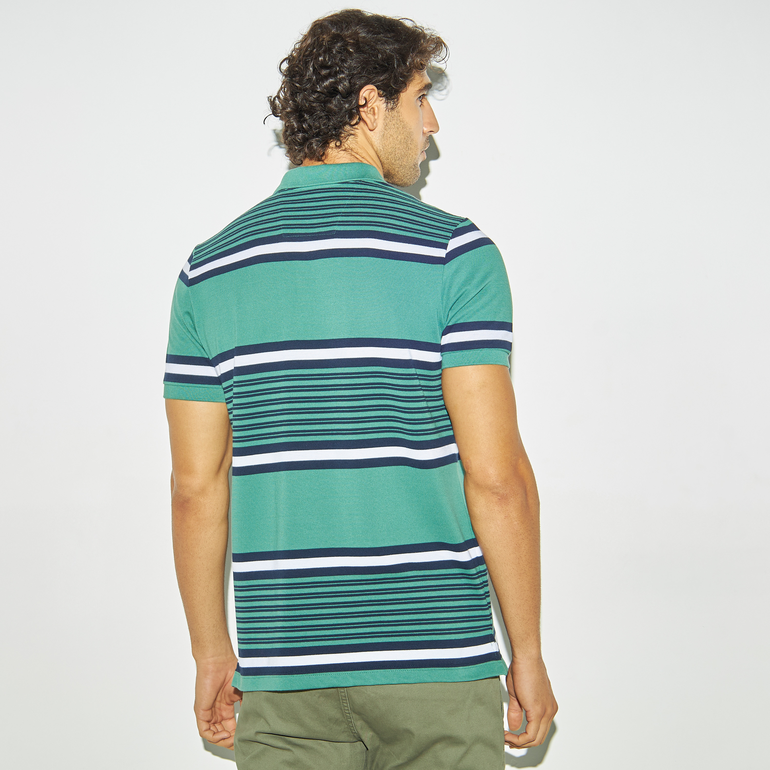 Striped polo deals