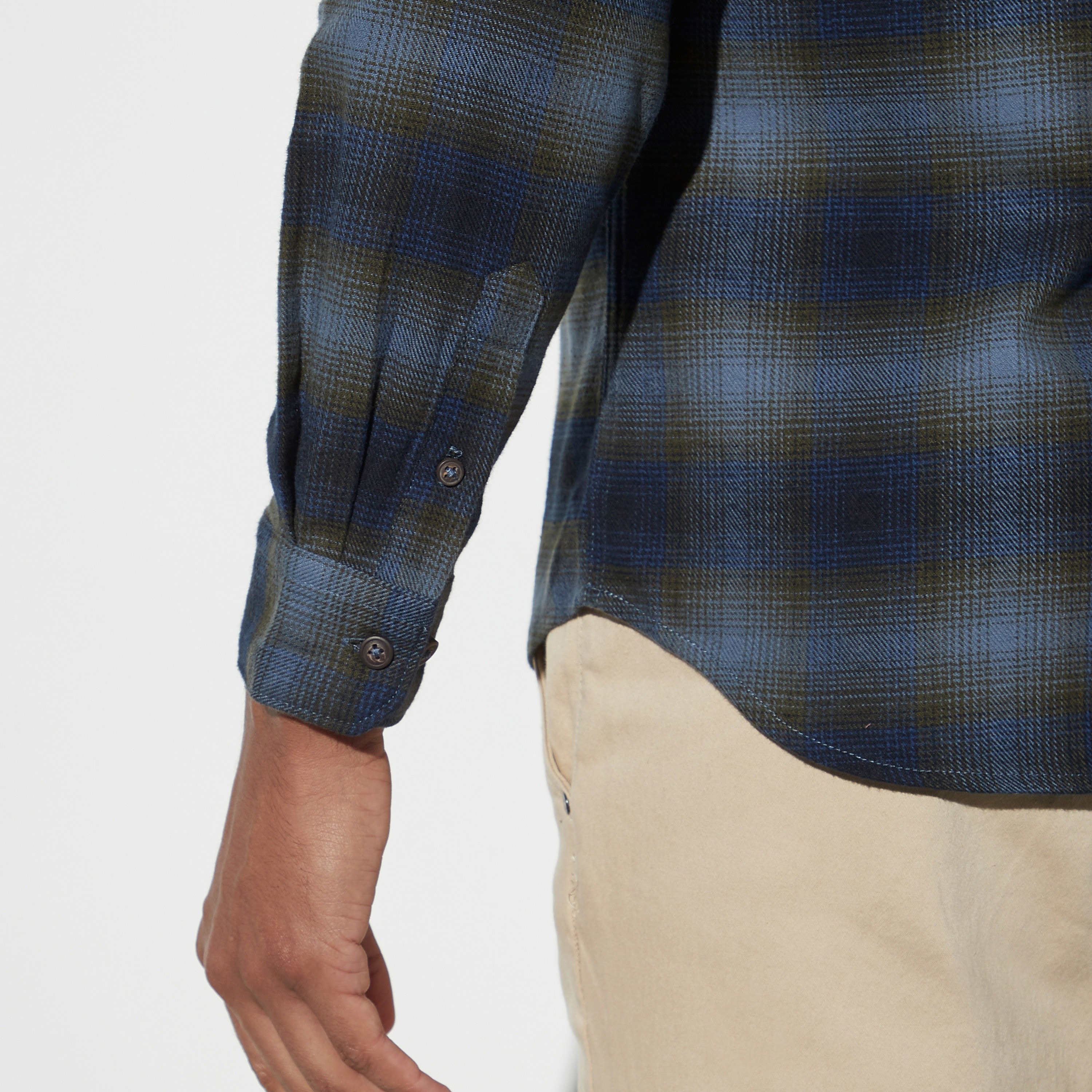 All-Over Checked Shirt with Long Sleeves-men-clothing-shirts-image-5