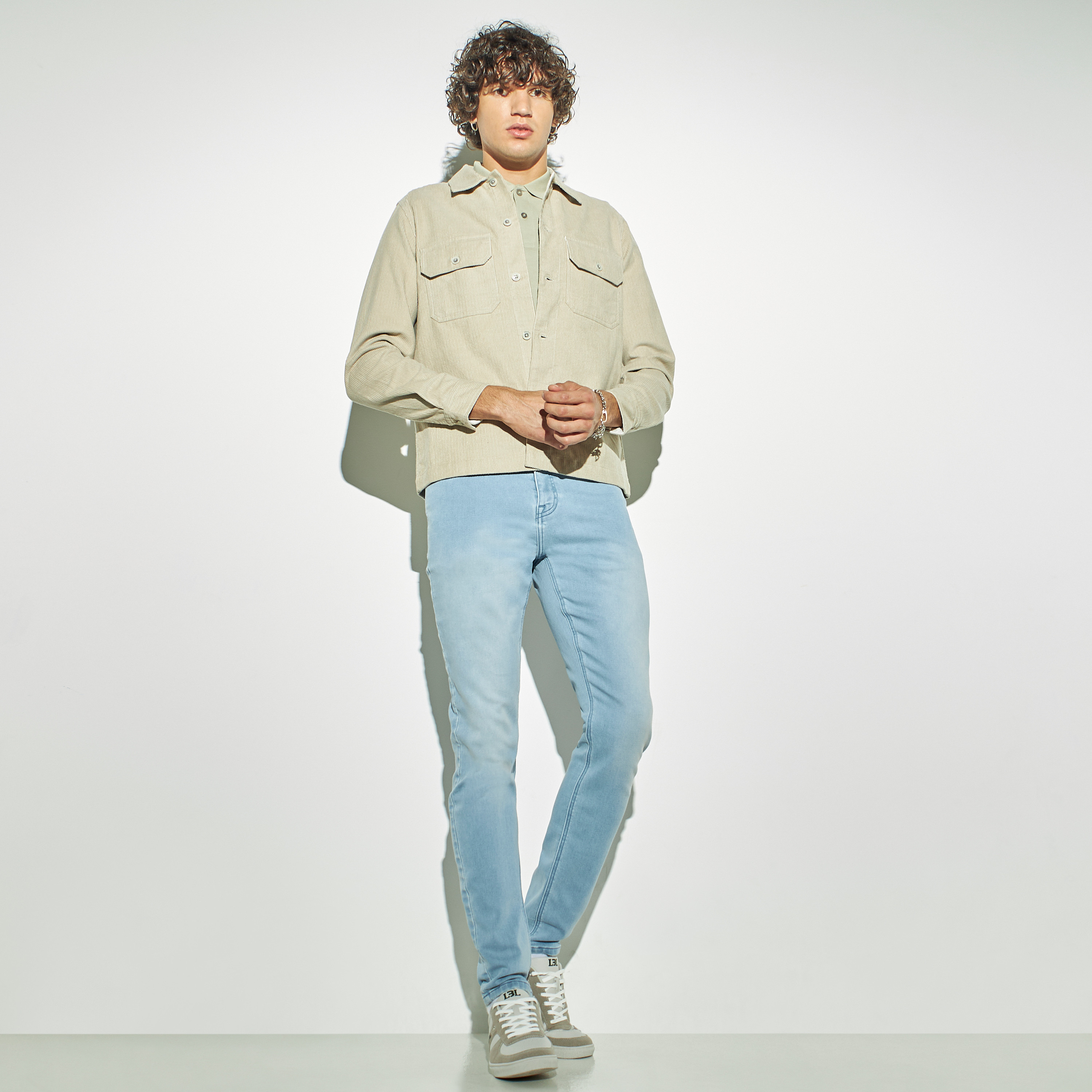 Corduroy Jacket with Pockets and Long Sleeves-men-clothing-jacketsandblazers-jackets-image-2