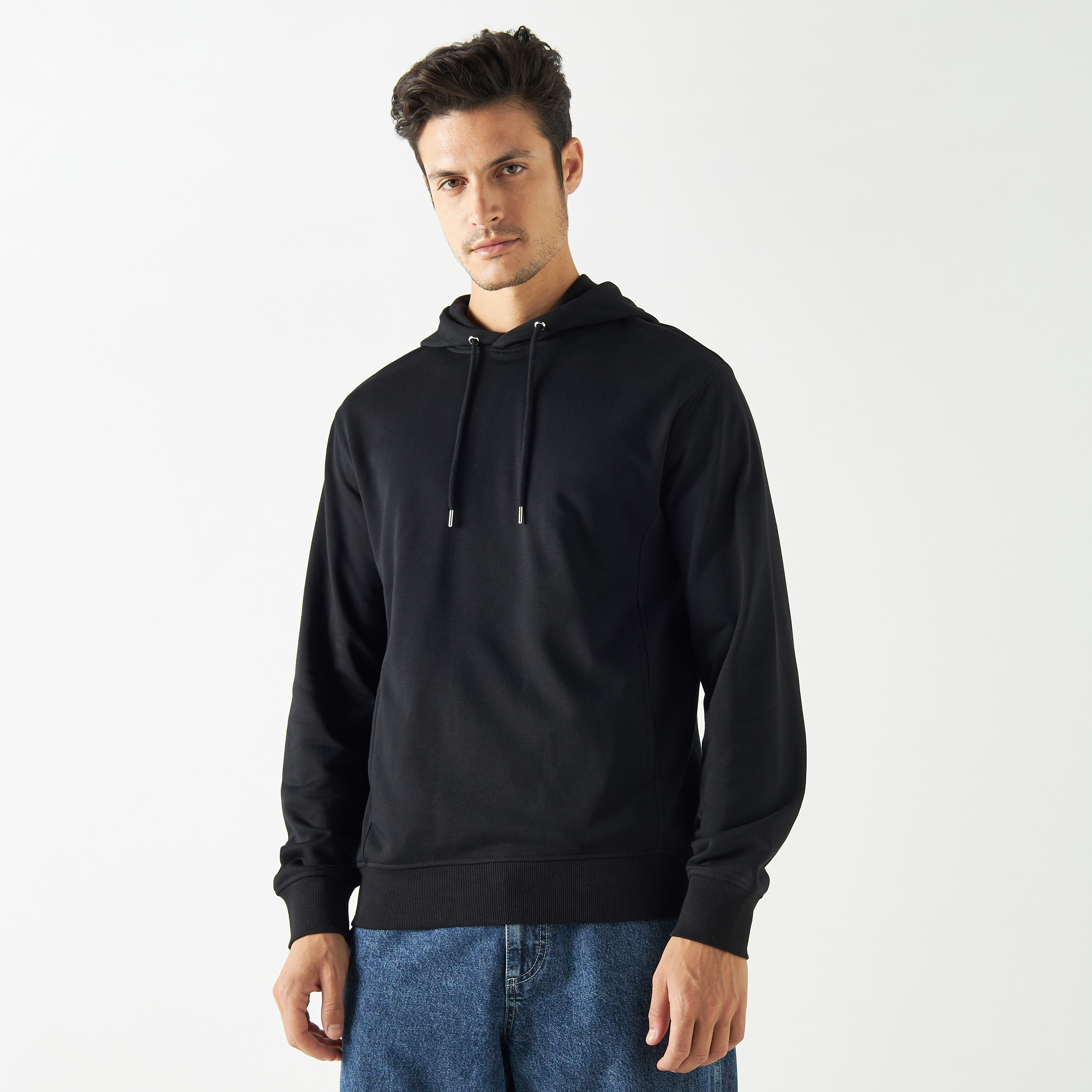 Hoodie with sale side pockets