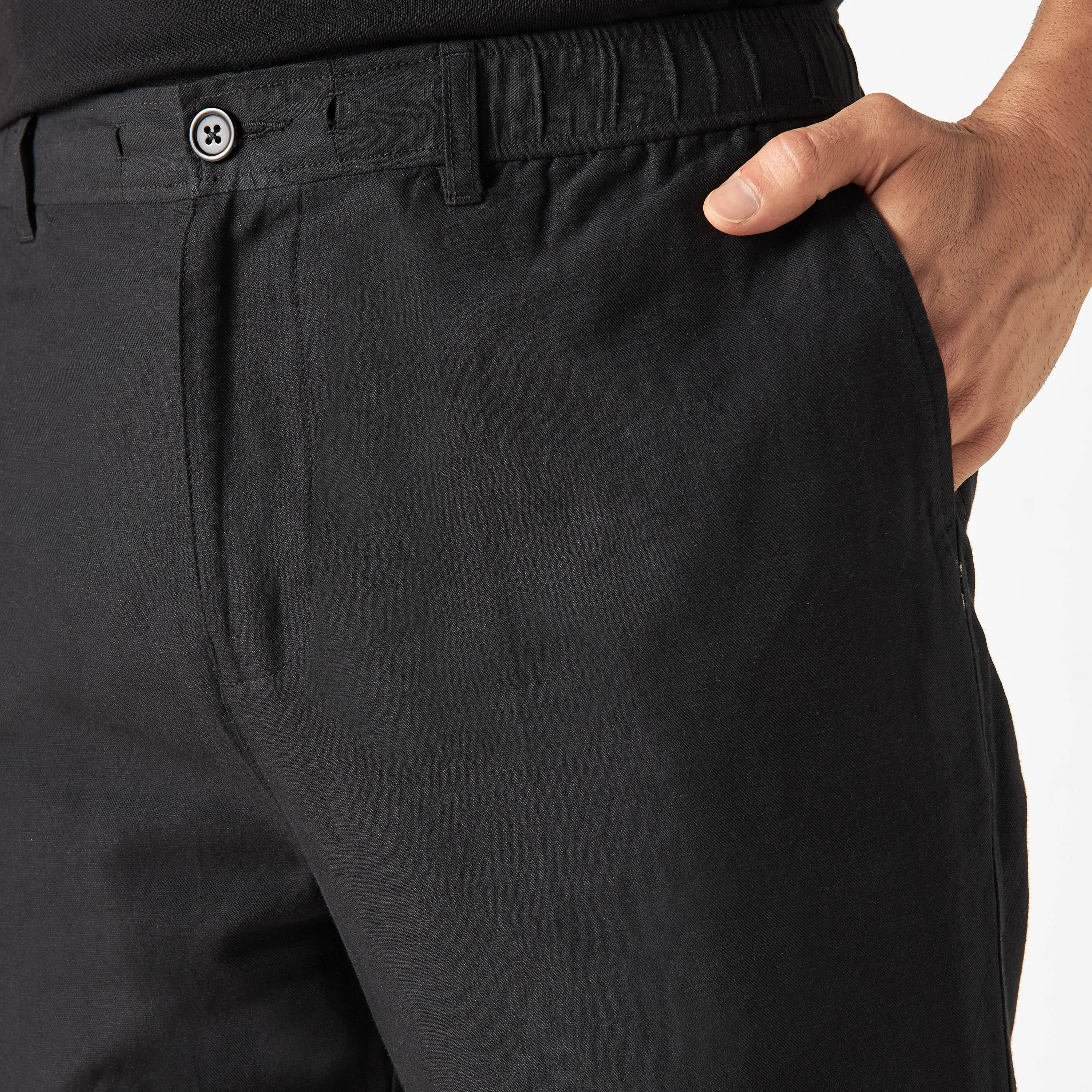 Linen Blend Pants with Button Closure and Pockets-men-clothing-bottoms-joggers-image-10